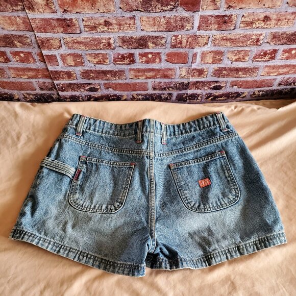 Vintage 90s Route 66 PINK STITCHED Low Rise Shorts-SIZE 12 - Picture 3 of 7